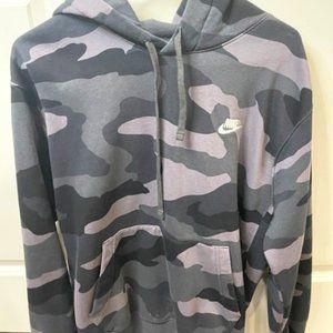 Nike Grey Camo Hoodie
